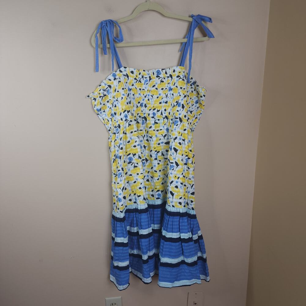 Tanya Taylor Leandra Dress in Blue Size 3X